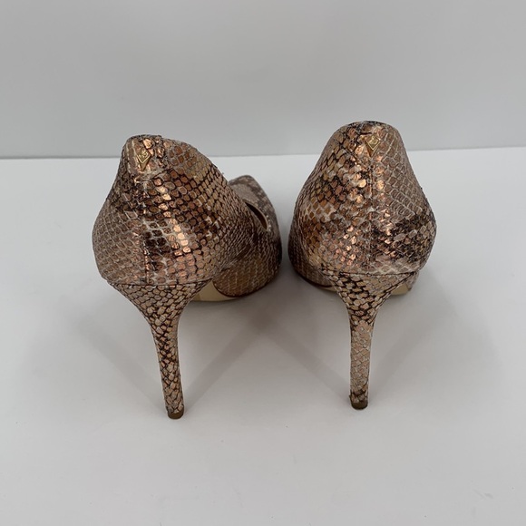 Sam Edelman Hazel pointed toe stiletto pumps shoe brown snake copper shimmer 5.5 - Picture 5 of 6
